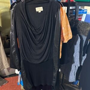 Nicole miller Artelier L dress leather sexy! L